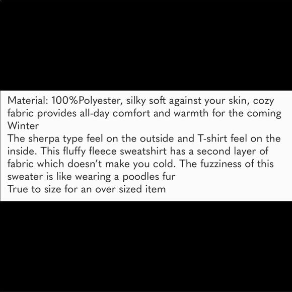 NEW Beige Long Sleeve Fleece Pullover Sweater Top - Picture 7 of 9